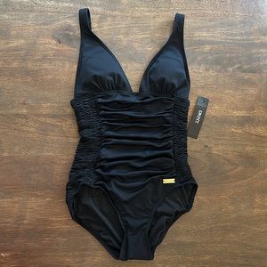 DKNY Black one piece swimsuit Size 8